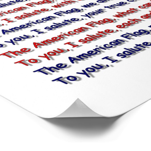 American Flag Poster (Ecke)