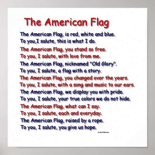 American Flag Poster (Vorne)