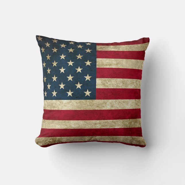 American Flag Pride Throw Kissen (Vorderseite)
