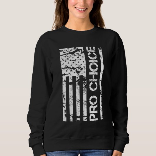 American Flag Pro Choice Sweatshirt (Vorderseite)