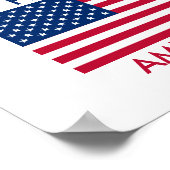 American Flag Proof American Poster (Ecke)