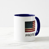 American Flag Protect Coffee Tasse (VorderseiteRechts)