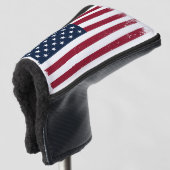 American Flag Putter Golf Head Cover Golf Headcover (3/4 Vorderseite)
