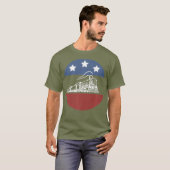 American Flag Railroad Train Condutor Ohrts T-Shirt (Vorne ganz)