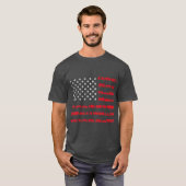 American Flag Railroad Train Gift T-Shirt (Vorne ganz)