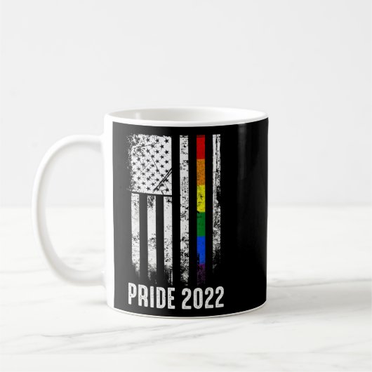 American Flag Rainbow Usa Gay Lgbtq Lgbt Pride Mon Kaffeetasse (Links)