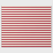 American Flag Red Stripes Pattern USA Patriotic Geschenkpapier (Flach)