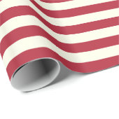 American Flag Red Stripes Pattern USA Patriotic Geschenkpapier (Rolleneckpunkt)