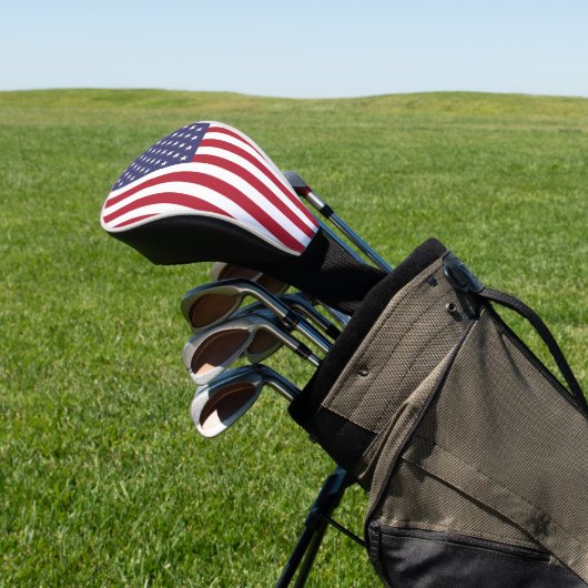 American Flag Red White & Blue Golf Head Cover Golf Headcover (In SItu)