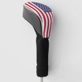 American Flag Red White & Blue Golf Head Cover Headcover (angewinkelt)