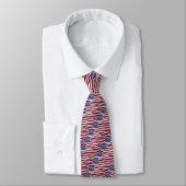 American Flag Red White & Blue Neck Tie Krawatte (Gebunden)
