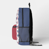 American Flag Red White Blue Patriotic Bedruckter Rucksack (Rechts)