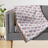 American Flag Red White Blue Patriotic Decke