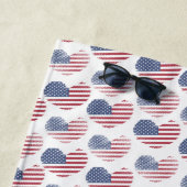 American Flag Red White Blue Patriotic Strandtuch (Beispiel)