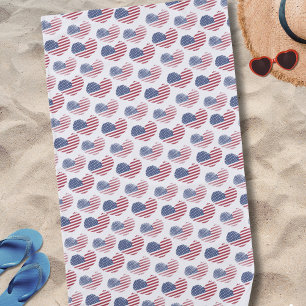 American Flag Red White Blue Patriotic Strandtuch