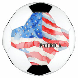 American Flag Red White Blue Personal Fußball