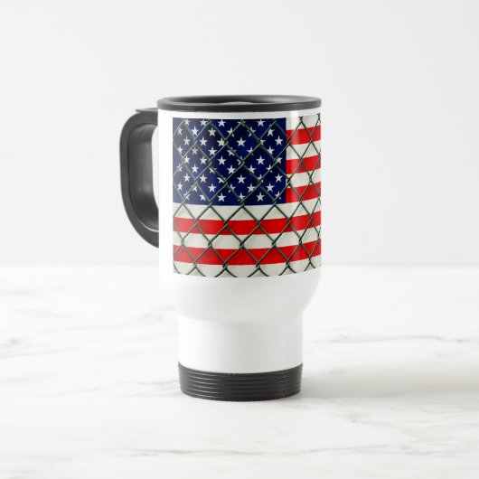 American Flag Reise Reisebecher (Vorderseite Links)