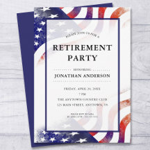 American Flag Retirement Party