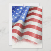 American Flag Retirement Party Einladungen (Rückseite)