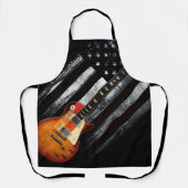 American Flag Retro Rock Electric Guitar Schürze (Vorderseite)
