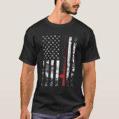 American Flag Rod USA Patriotic Gift T-Shirt (Vorderseite)