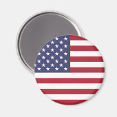 American Flag Round Magnet (Vorderseite/Rückseite)