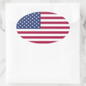 American Flag Round Sticker (Tasche)