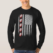 American Flag Rugby Team Retro Rugby T-Shirt (Vorderseite)
