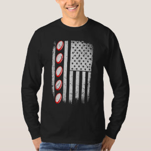 American Flag Rugby Team Retro Rugby T-Shirt