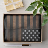 American Flag Rustic USA Patriotic Seidenpapier (Geschenk)