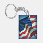 American Flag Schlüsselanhänger (Vorderseite links)