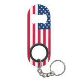 American Flag Schlüsselanhänger Bottle Opener USA Mini Flaschenöffner (Rückseite)