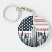 American Flag Schlüsselanhänger Design - Patriotic (Vorderseite)