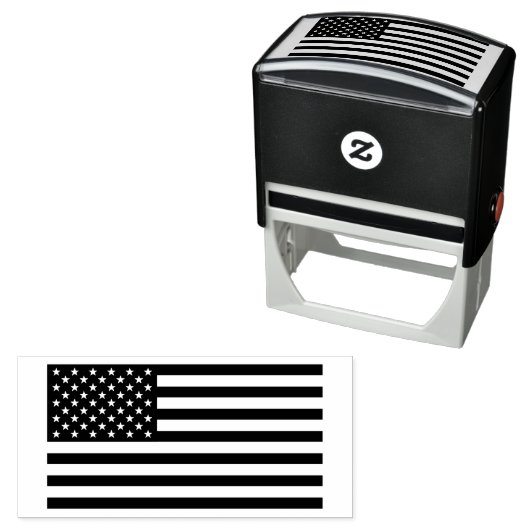 American Flag Self-inking Stamp Permastempel (Beispiel)