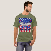 American Flag Semper Fi T - Shirt (Vorne ganz)