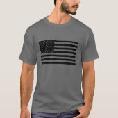 American Flag Shirt - Schwarzer Text (Vorderseite)
