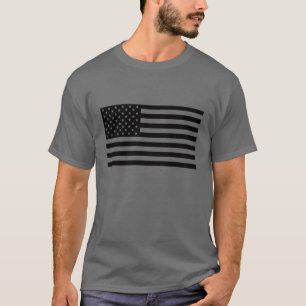 American Flag Shirt - Schwarzer Text