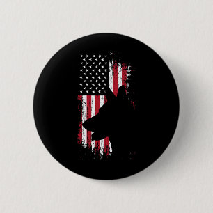 American Flag Shirt Usa Patriotic Button