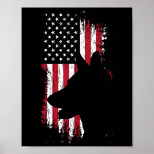 American Flag Shirt Usa Patriotic Poster