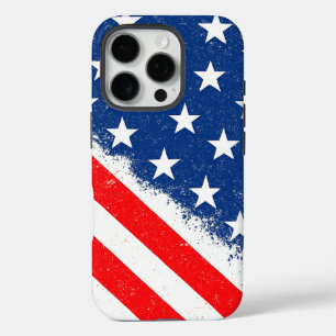 American Flag Shirt USA Patriotic Star Streifen iPhone 16 Pro Hülle