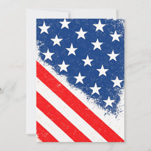 American Flag Shirt USA Patriotic Star Streifen Einladung