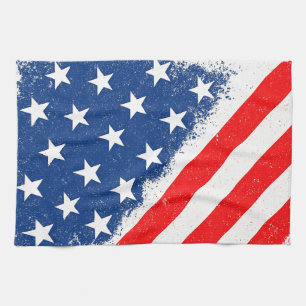 American Flag Shirt USA Patriotic Star Streifen Geschirrtuch