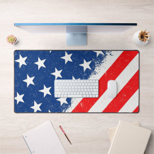 American Flag Shirt USA Patriotic Star Streifen Schreibtischunterlage