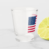 American Flag Shot Glass USA Schnapsglas (Links)
