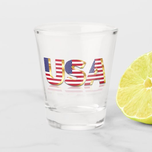 American Flag Shot Glass USA Schnapsglas (Vorderseite)
