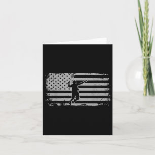 American Flag Shuttle Badminton Karte