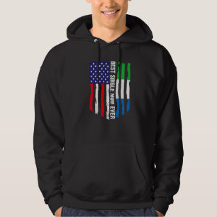 American Flag Sierra Leone Flag Best Single Mama E Hoodie