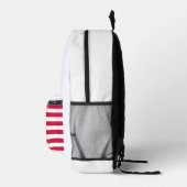 American Flag Simple Clean Design Bedruckter Rucksack (Rechts)