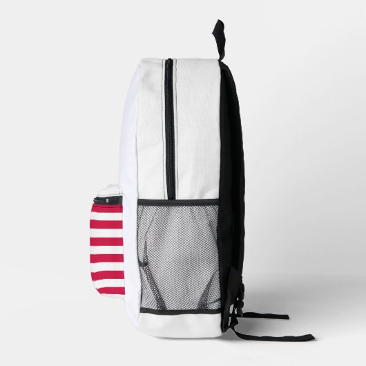 American Flag Simple Clean Design Bedruckter Rucksack (Rechts)