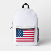 American Flag Simple Clean Design Bedruckter Rucksack (Vorderseite)